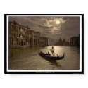 Grand Canal by moonlight, Venice, Italy posters