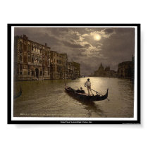 Grand Canal by moonlight, Venice, Italy posters