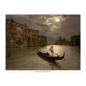 Grand Canal by moonlight, Venice, Italy posters