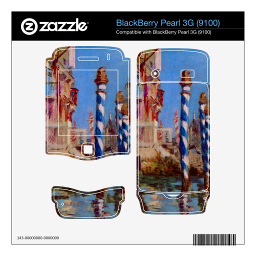 Grand Canal in Venice by Edouard Manet BlackBerry Skins