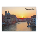 Grand canal Venice - sunrise Greeting Card
