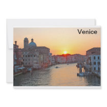 Grand canal Venice - sunrise Personalized Invitations
