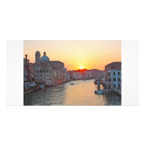 Grand canal Venice - sunrise Personalized Photo Card