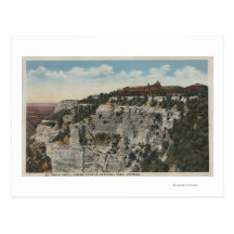 Grand Canyon, Arizona - El Tovar Hotel View Post Card