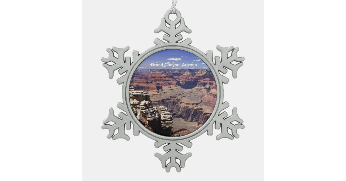 grand canyon arizona snowflake pewter christmas ornament grand canyon arizona snowflake pewter christmas ornament