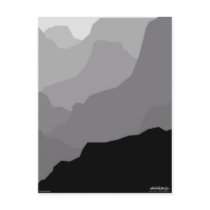 Grand Canyon - black - Art Gallery Selection postcards by lonvig Grand Canyon - black - Art Gallery Selection postcards
