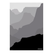 Grand Canyon - black - Art Gallery Selection posters by lonvig Grand Canyon - black - Art Gallery Selection posters