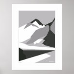 Grand Canyon black - passepartout Posters