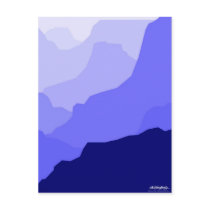 Grand Canyon - blue - Art Gallery Selection postcards by lonvig Grand Canyon - blue - Art Gallery Selection postcards