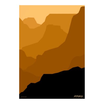 Grand Canyon - brown - Art Gallery Selection Print by lonvig