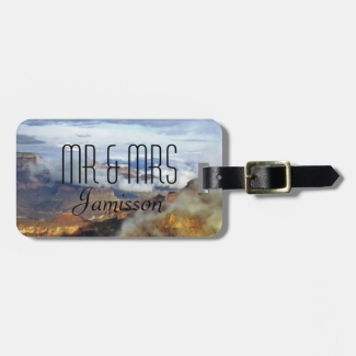 Grand Canyon Clouds Personalized Mr and Mrs Custom