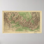 Grand Canyon National Park Map 1926 posters