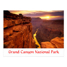 Grand Canyon National Park Sunset Arizona Postcard
