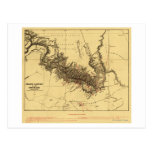Grand Canyon of Colorado RiverPanoramic Map Postcard