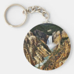 Grand Canyon Of The Yellowstone Park Looking Towar Keychain