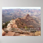 Grand Canyon poster with Edward Abbey quote posters