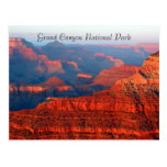 grand canyon red greetings post cards