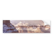 Grand Canyon / Remember Earth Day - April 22 bumper stickers by moxieann Grand Canyon / Remember Earth Day - April 22 bumper stickers