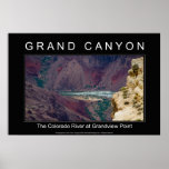 Grand Canyon River 4804 Black Poster posters