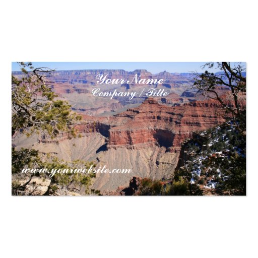 Grand Canyon - South Rim Business Card Templates (front side)