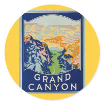 Grand Canyon Round Stickers