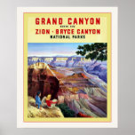 Grand Canyon  ~ Vintage Travel Poster posters