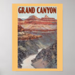 Grand Canyon vintage travel style Poster