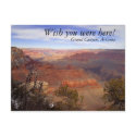 Grand Canyon, Wish you were here!, postcard postcard