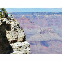 Grand Canyons Cliffs Tourists photo sculptures