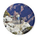 Grand Canyons Overlook Railings Pointing magnets