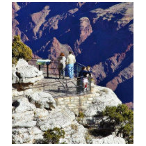 Grand Canyons Overlook Railings Pointing t-shirts