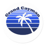 Grand Cayman Round Stickers