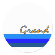 Grand Cayman Round Stickers