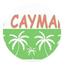 Grand Cayman Round Stickers