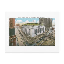 Grand Central Depot and Commodore Hotel, New York Post Card