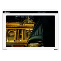 Grand Central Station - Night - New York City Decal For 17" Laptop