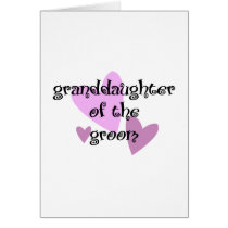Grand Daughter of the Groom cards