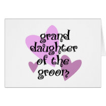 Grand Daughter of the Groom cards