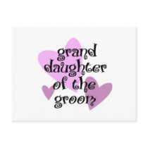 Grand Daughter of the Groom postcards