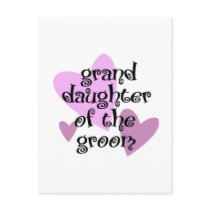 Grand Daughter of the Groom postcards