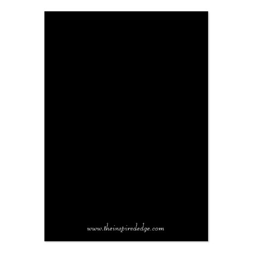 Grand Duchess Black Folding Table Placecard Business Card Templates (back side)