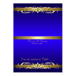 Grand Duchess Blue Gold Scroll Table Placecard Business Card Templates