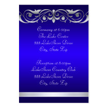 Grand Duchess Blue Guest Info Business Card