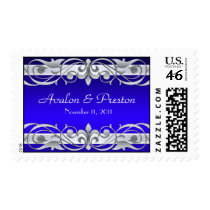 Grand Duchess Blue Save The Date Teal Postage