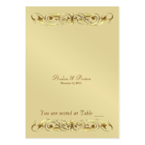 Grand Duchess Gold Metal Scroll Table Placecard Business Card Templates
