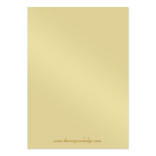 Grand Duchess Gold Metal Scroll Table Placecard Business Card Templates (back side)