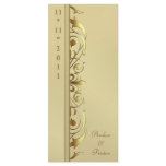 Grand Duchess Gold Scroll Wedding Program Custom Rack Cards