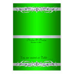 Grand Duchess Green Scroll Folding Table Placecard Business Card Templates