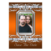 Grand Duchess Orange Save The Date Invitation