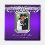Grand Duchess Purple Photo Save The Date Magnet
